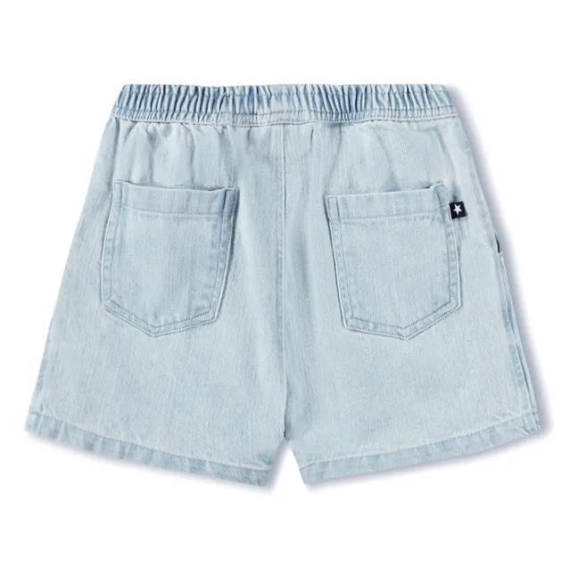 Pantalones cortos Denim Shine de algodón ecológico | Azul Claro
