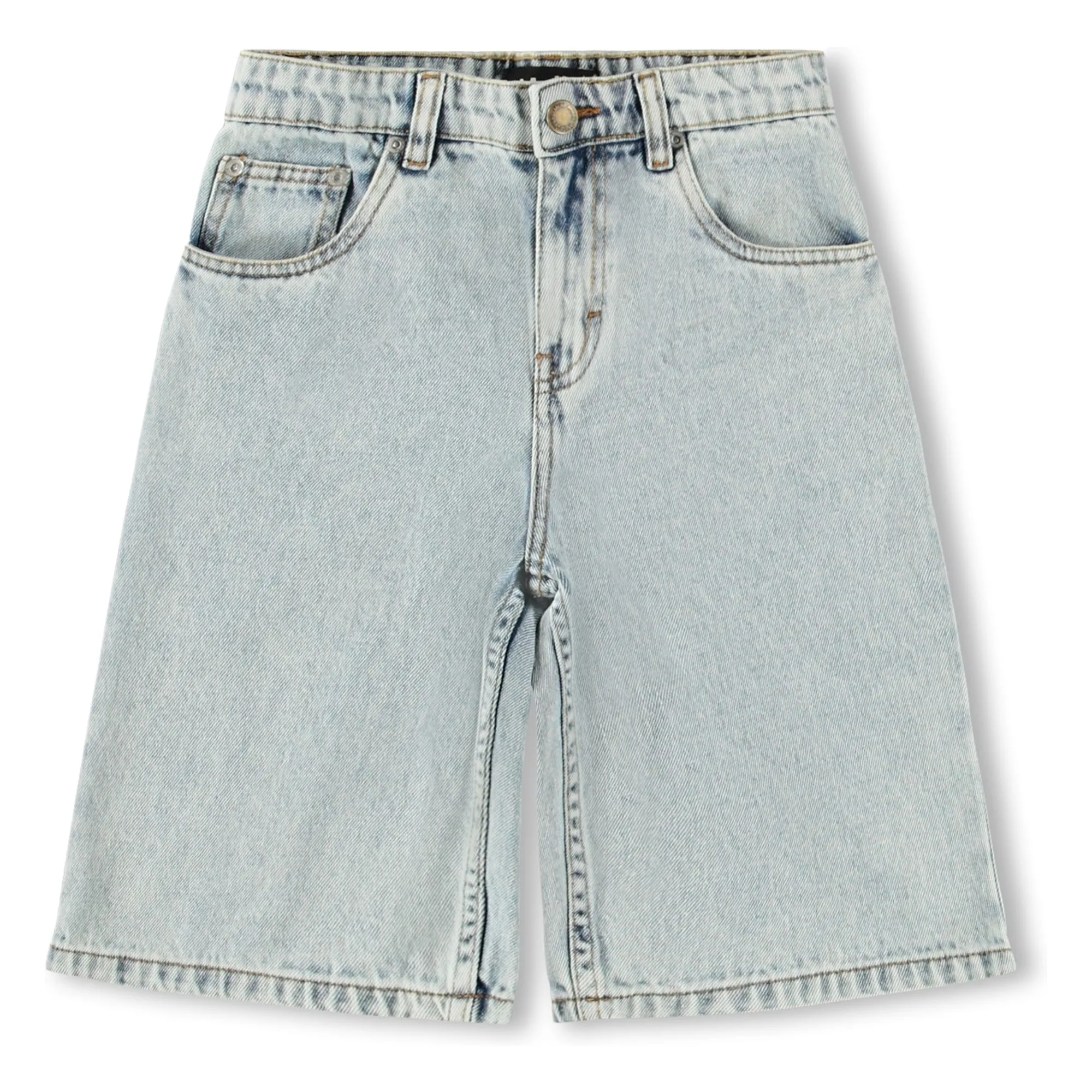 Bermuda Denim Art Coton Bio | Bleu Clair- Image produit n°0