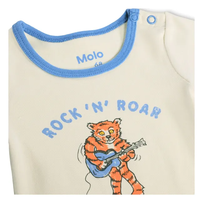 Body Fossie Rock'N'Roar Coton Bio | Ecru