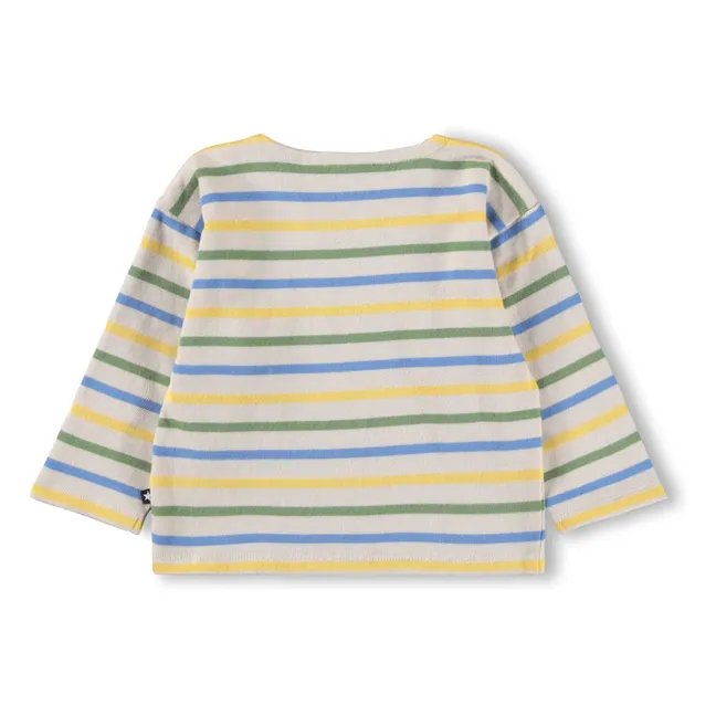 T-shirt Edarko Rayé Coton Bio | Ecru