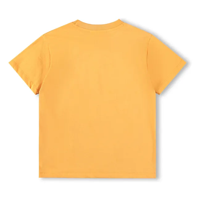 Camiseta de algodón orgánico Riley Palm Smile | Naranja