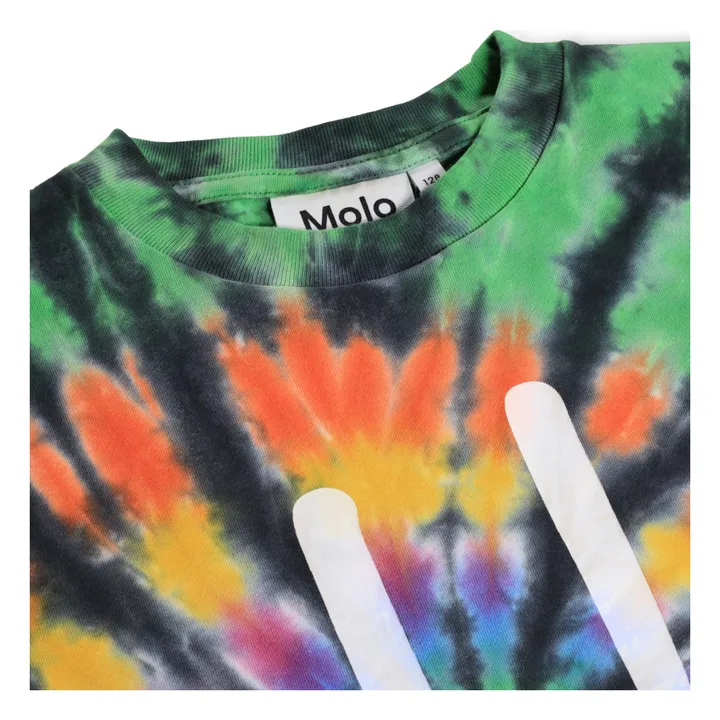 T-shirt Roxo Smile Tie and Dye Coton Bio | Vert- Image produit n°1