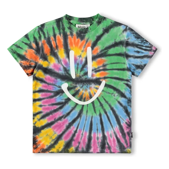 T-shirt Roxo Smile Tie and Dye Coton Bio | Vert- Image produit n°0