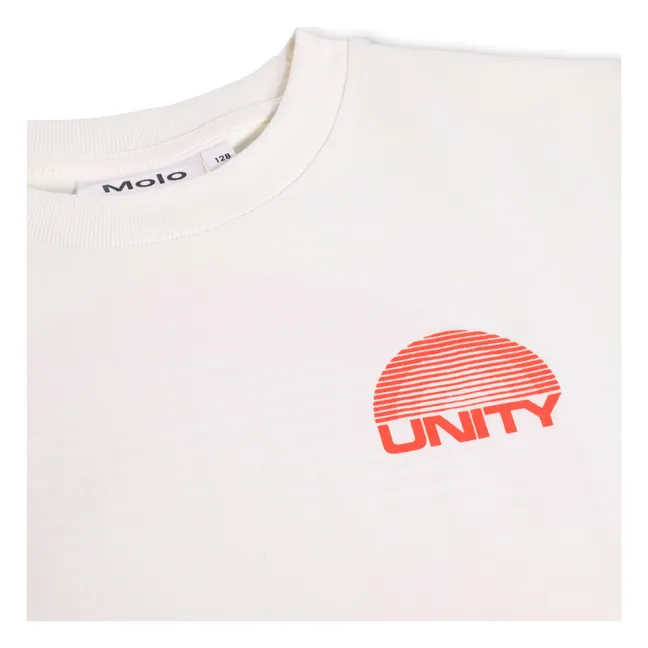 Camiseta de algodón orgánico Riley Unity | Blanco