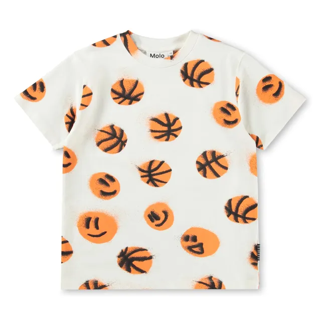 T-shirt Riley Basketball Coton Bio | Blanc