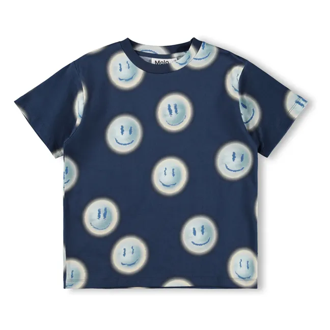 T-shirt Riley Smileys Coton Bio | Bleu marine