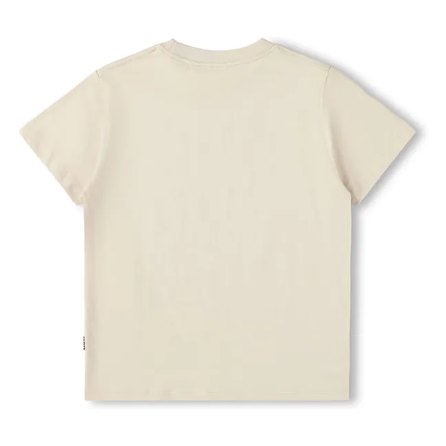 Camiseta de algodón ecológico Roxo Smile | Beige