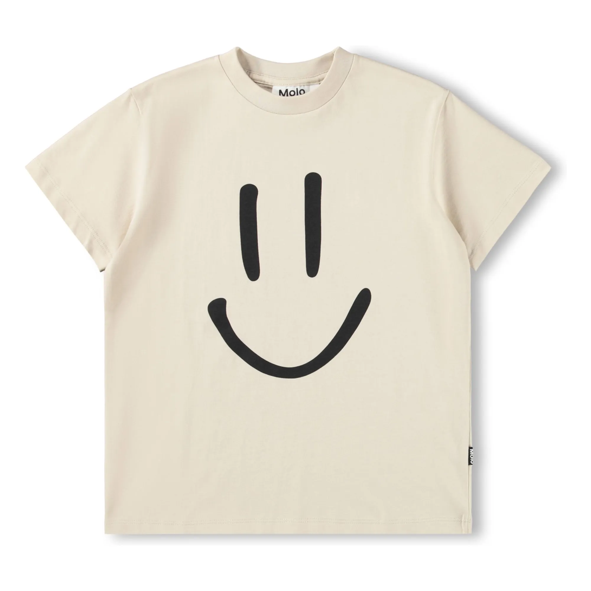 Molo Beige Roxo Smile Organic Cotton T-Shirt