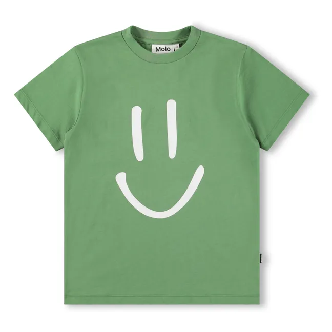 Roxo Smile organic cotton T-shirt | Green