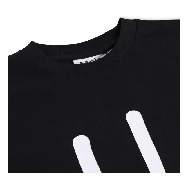 Roxo Smile organic cotton T-shirt | Black