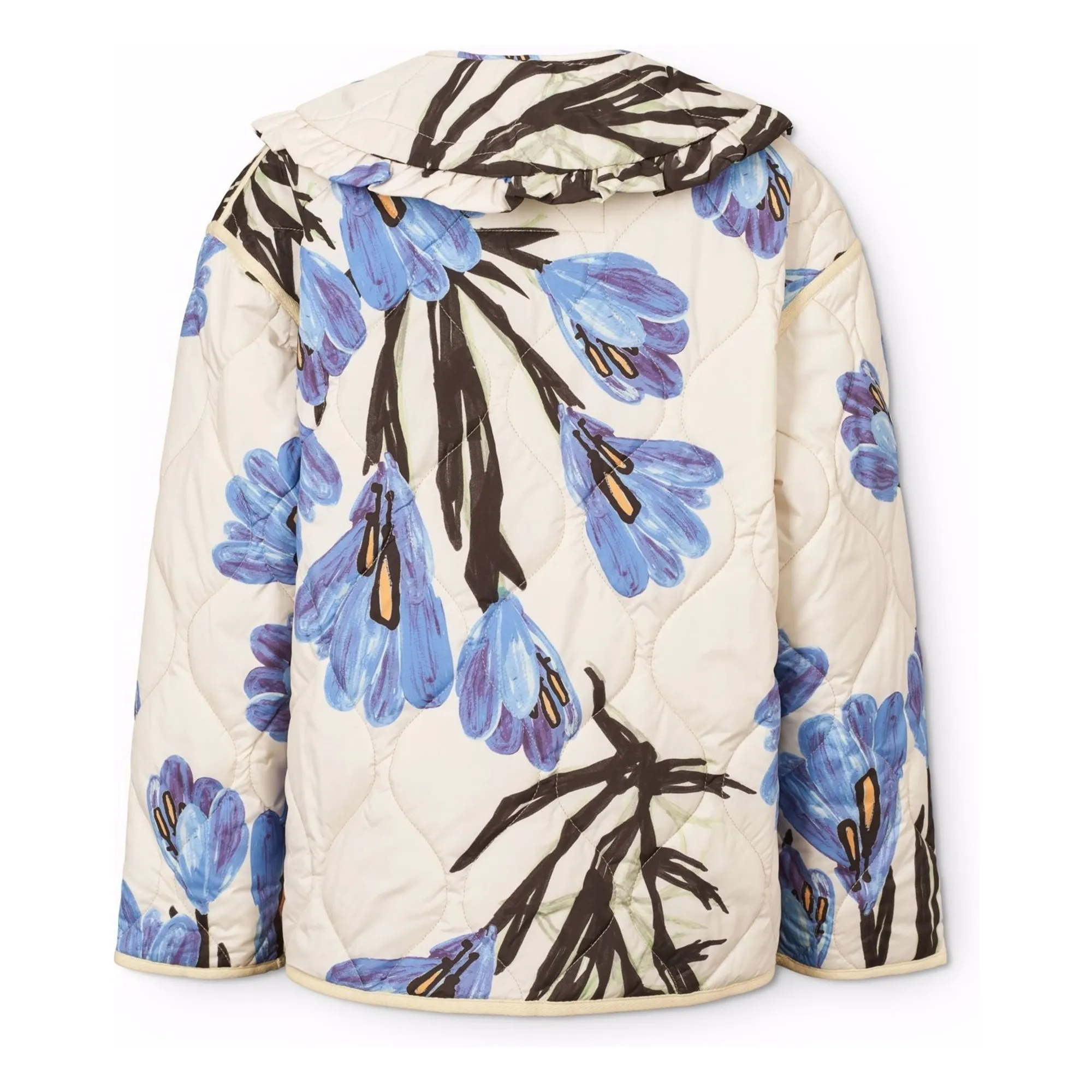 Veste Col Claudine Hailey Fibres Recyclées | Ecru- Image produit n°2