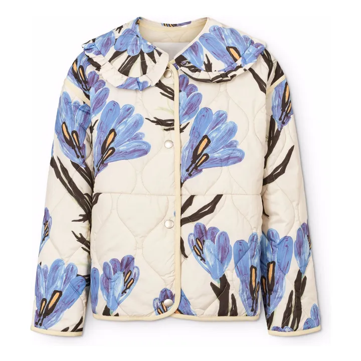 Chaqueta, cuello Peter Pan, fibras recicladas Hailey | Crudo- Imagen del producto n°0