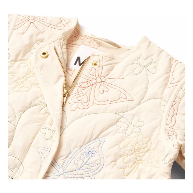 Veste Holley Papillons Fibres Recyclées | Ivoire