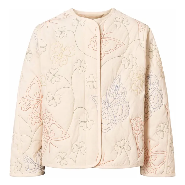 Veste Holley Papillons Fibres Recyclées | Ivoire
