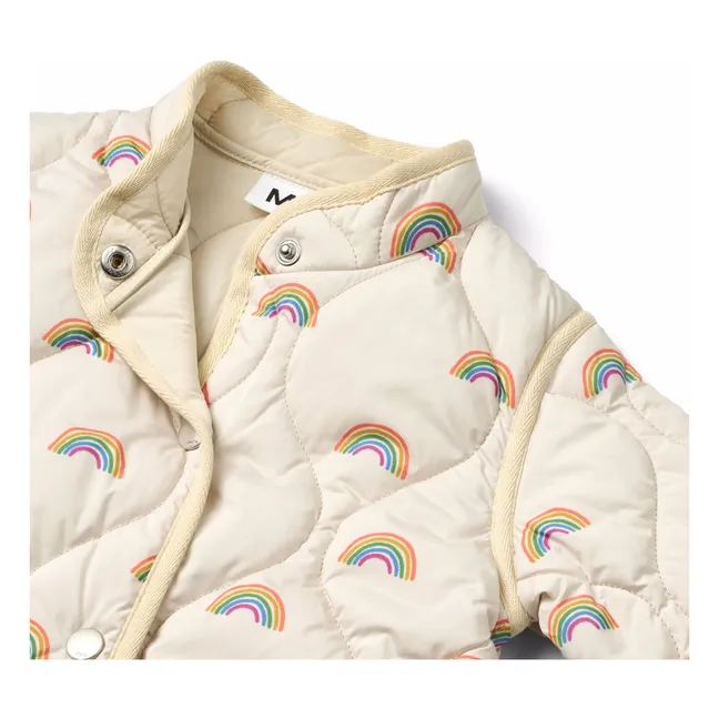 Harrie Rainbow Recycled Fiber Jacket | Ecru