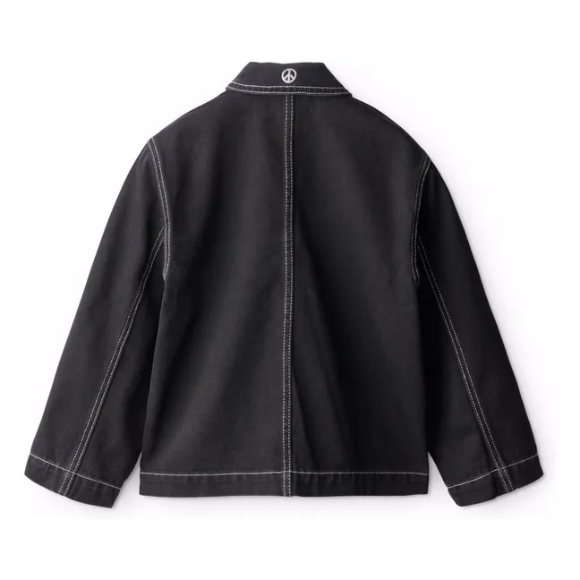 Veste Denim Hetson Coton Bio | Denim noir
