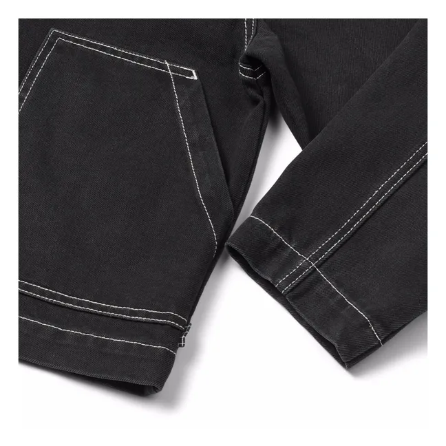 Giacca di jeans Hetson in cotone biologico | Denim nero