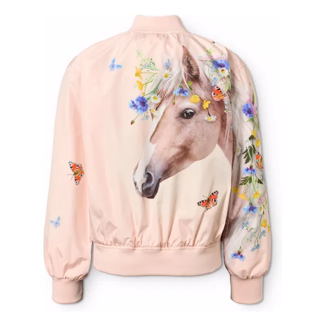 Bomber Haliva Papillons Fibres Recyclées | Rose pâle