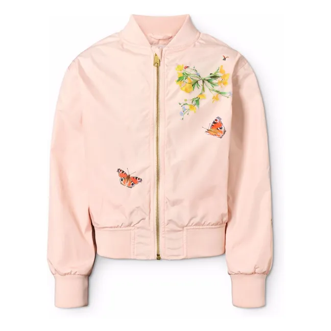 Bomber Haliva Papillons Fibres Recyclées | Rose pâle