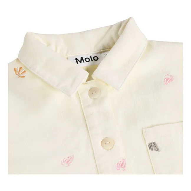 Veste Hellen Coquillages Coton Bio | Ecru