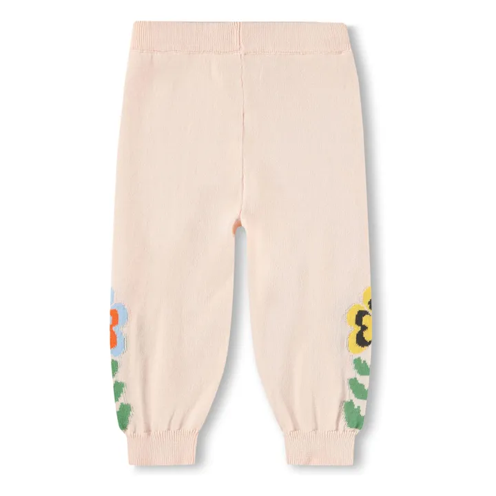 Jogger de piso de flores de algodón orgánico | Rosa Pálido- Imagen del producto n°5