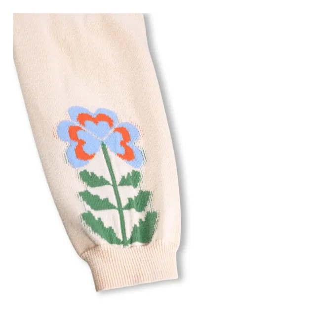 Organic Cotton Flower Floor Jogger | Pale Pink