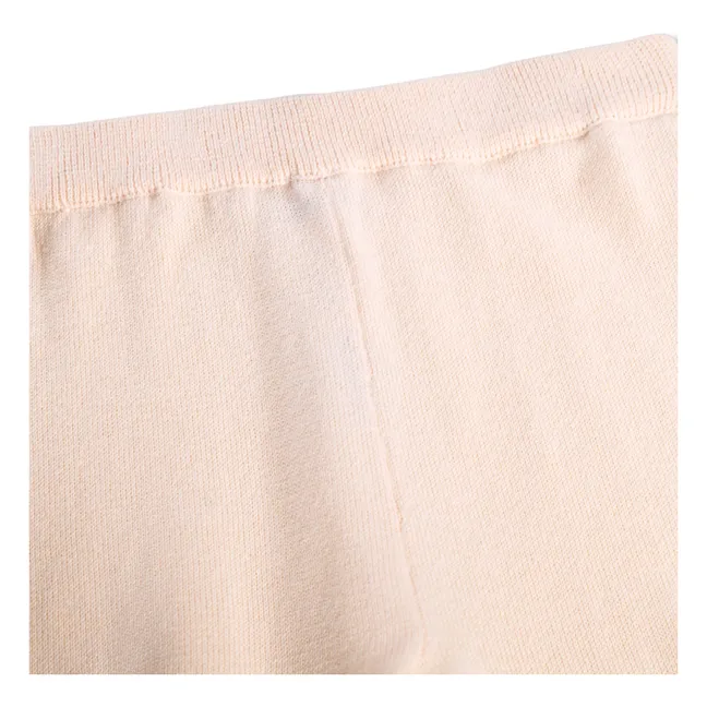 Jogger Sol Fleurs Coton Bio | Rose pâle