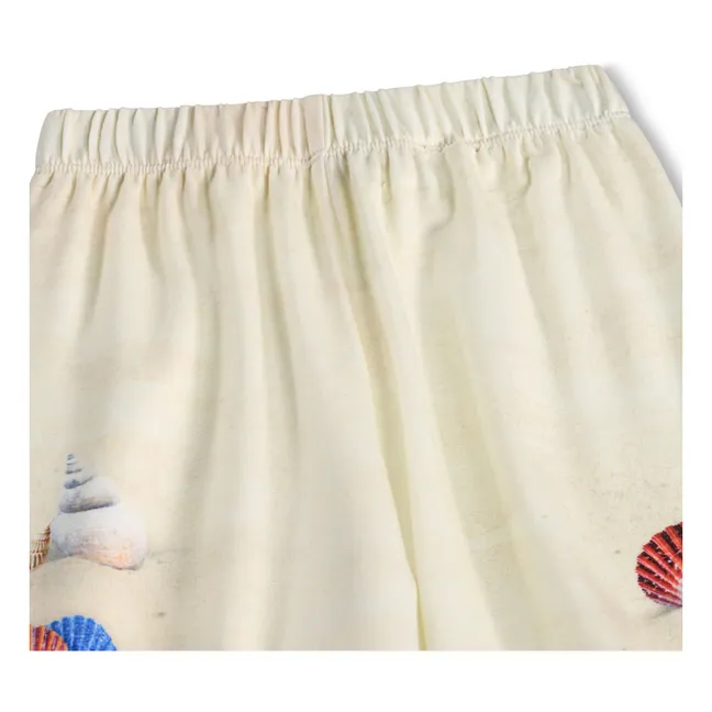 Jogger Selena Coquillages Coton Bio | Ecru