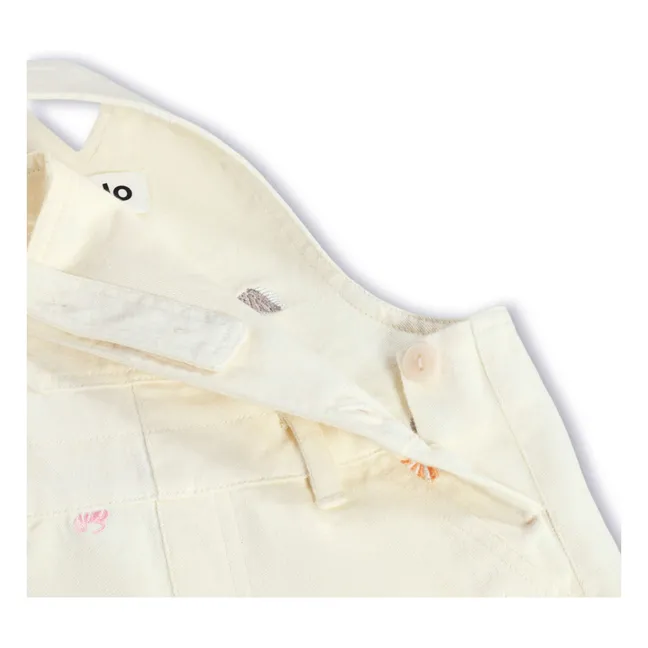 Sunnie organic cotton shell overalls | Ecru