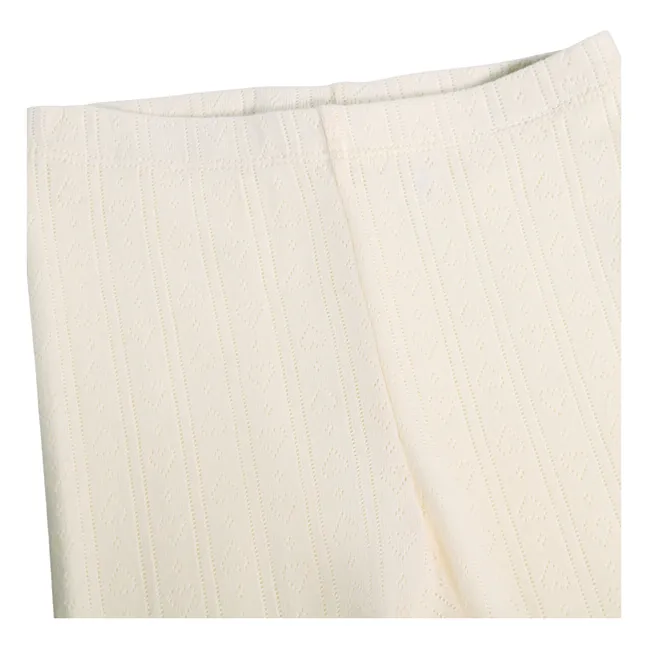 Legging Côtelé Sidse Coton Bio | Ivoire