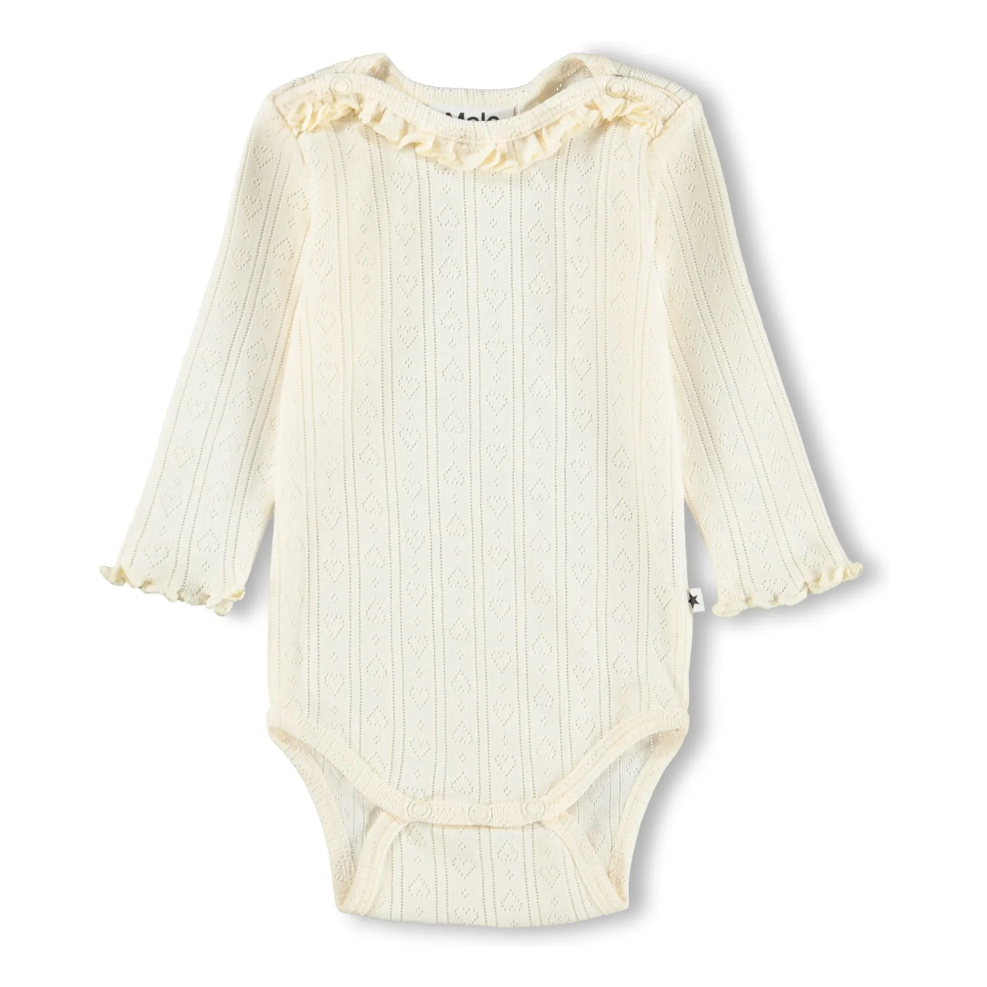 Molo Ivory Foss Body Hearts Organic Cotton