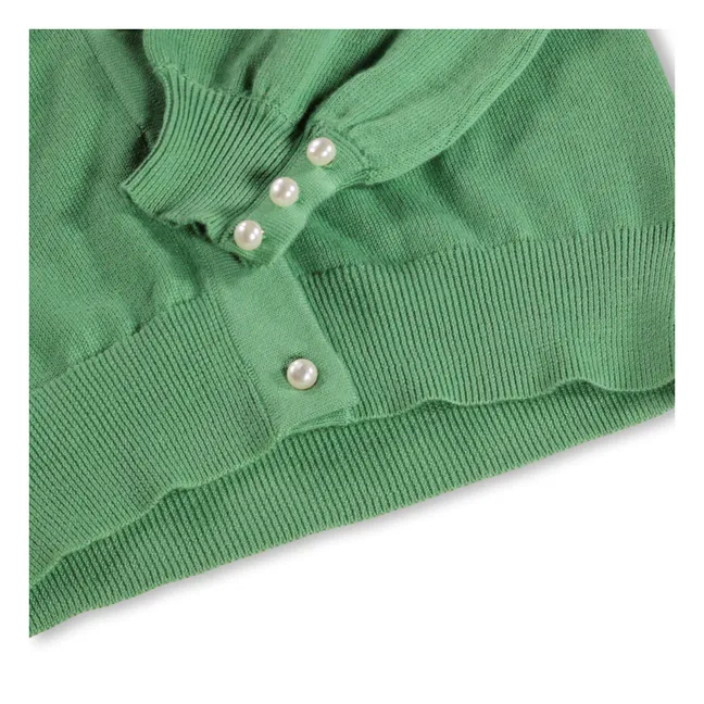 Cardigan Guinevere Coton Bio | Vert