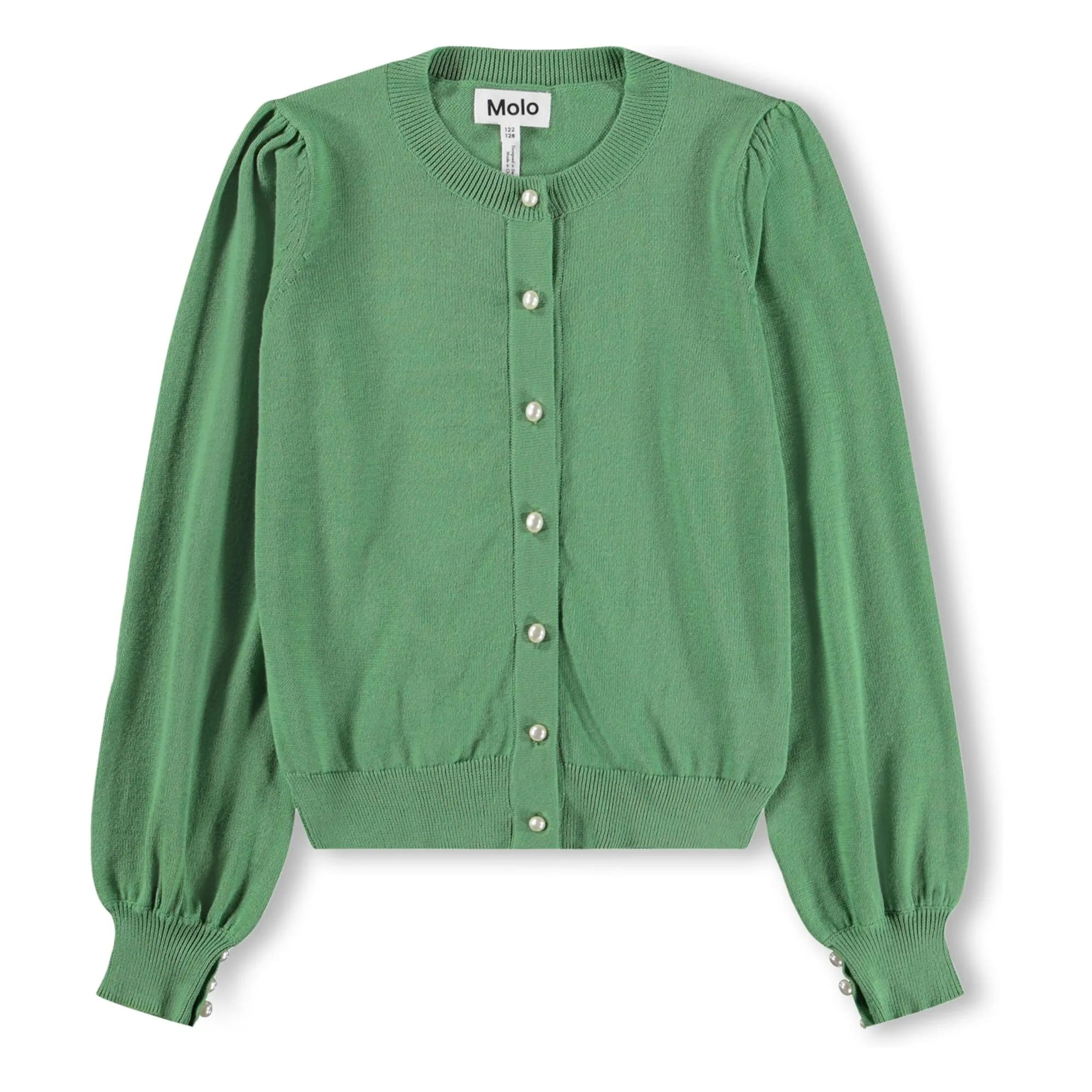 Molo Green Guinevere Organic Cotton Cardigan