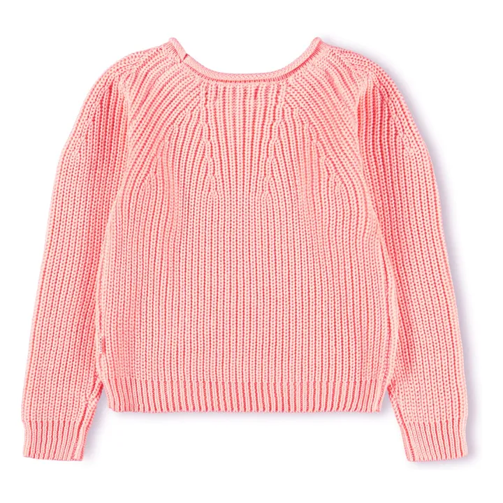 Jersey Gaye de algodón ecológico | Rosa Melocotón- Imagen del producto n°3