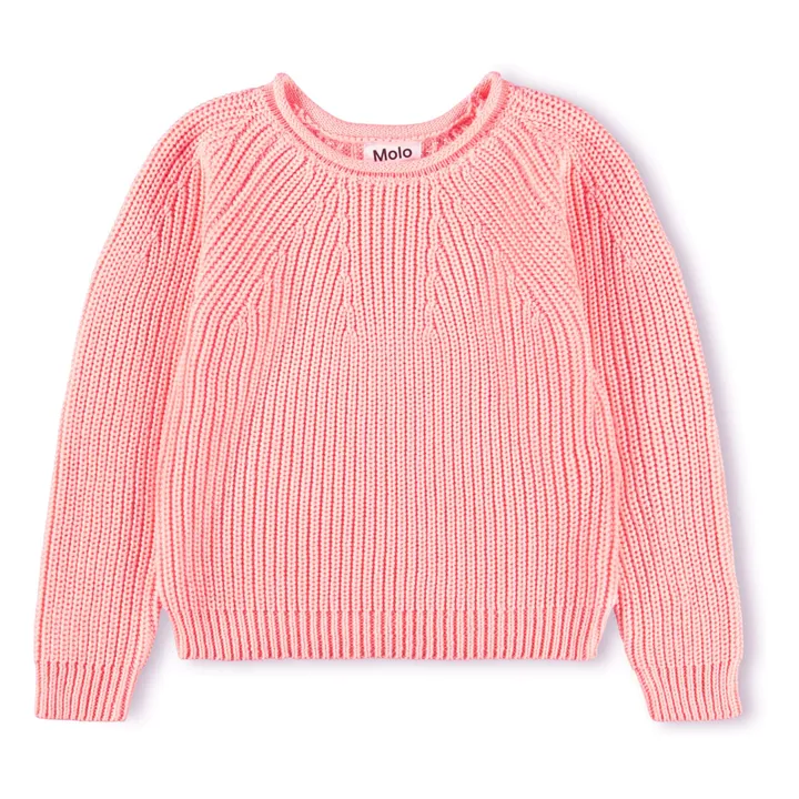 Jersey Gaye de algodón ecológico | Rosa Melocotón- Imagen del producto n°0