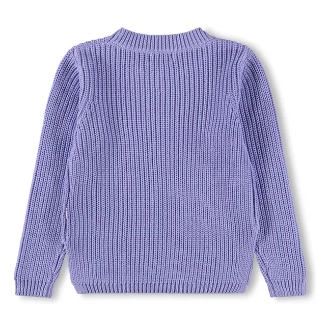 Gillis Organic Cotton Sweater | Purple