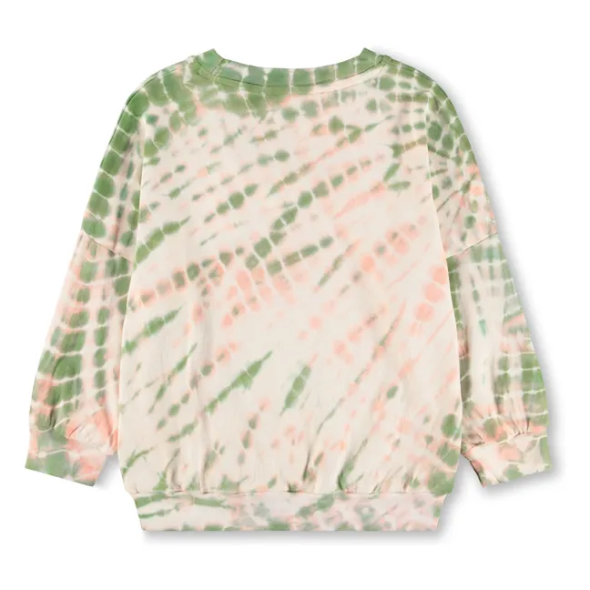 Sudadera Marika Tie and Dye de algodón orgánico | Rosa Pálido