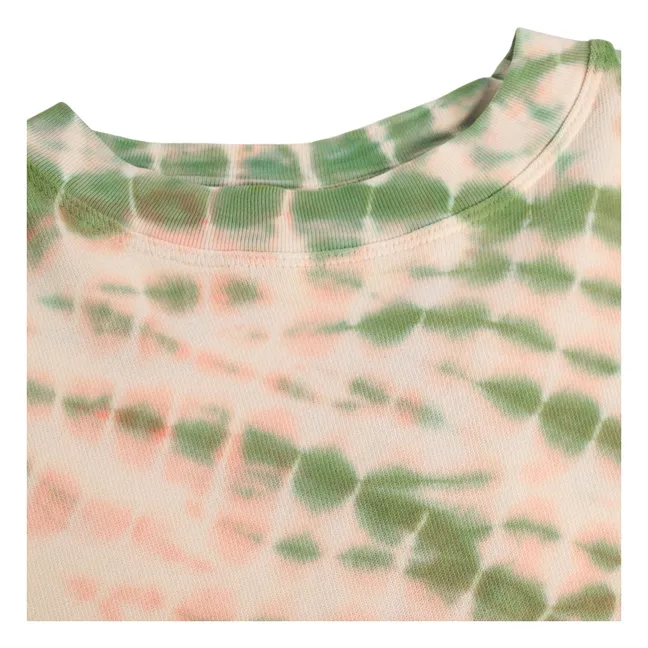 Marika Tie and Dye organic cotton sweatshirt | Pale Pink
