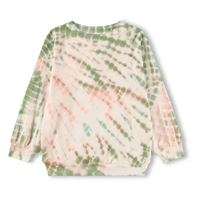 Sudadera Marika Tie and Dye de algodón orgánico | Rosa Pálido