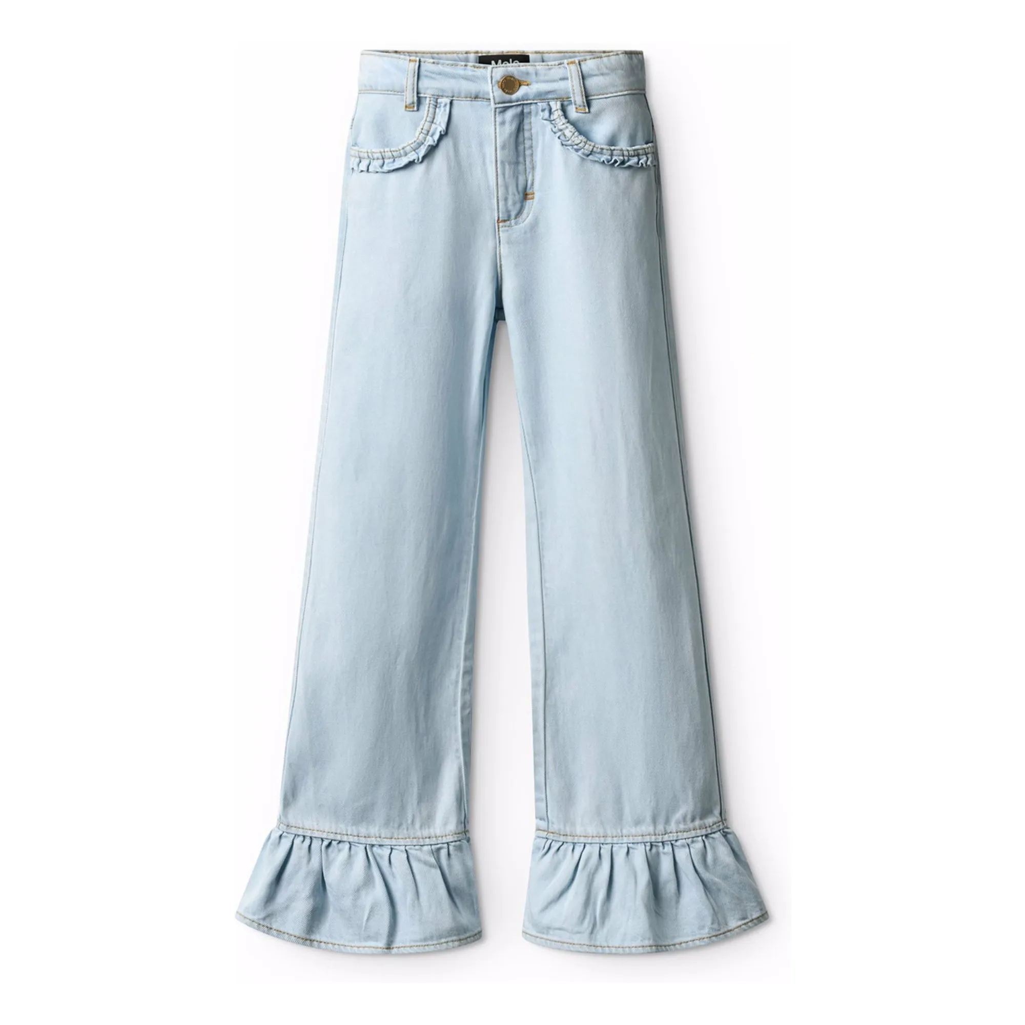 Molo Light Blue Jean Volants Amara