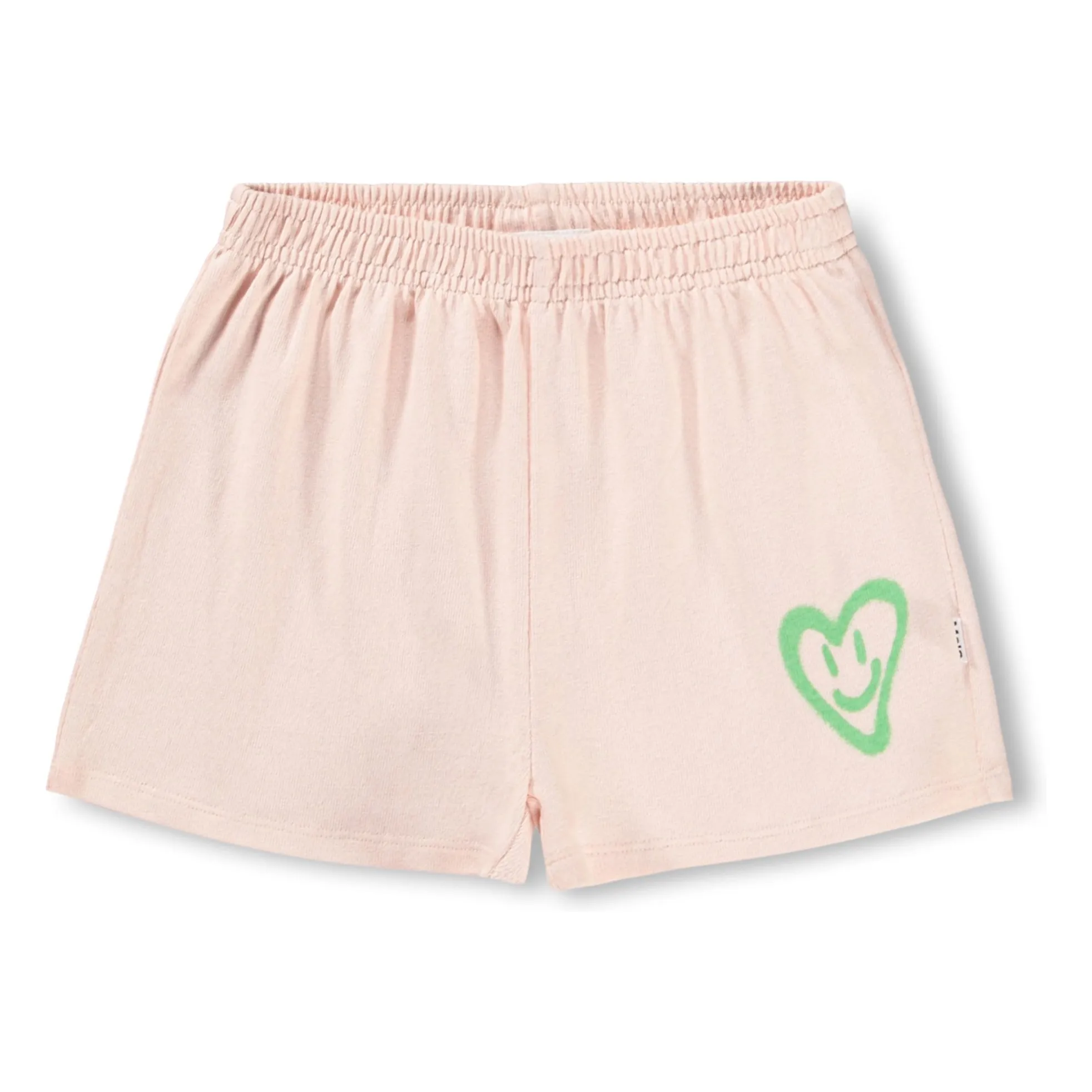 Molo Pale Pink Akima Heart Organic Cotton Shorts