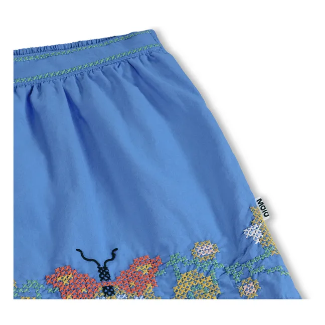 Pantalones cortos Ally Butterflies de algodón ecológico | Azul