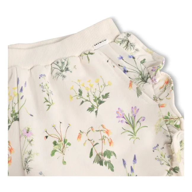 Pantalones cortos de algodón orgánico Acacia Flower | Crudo