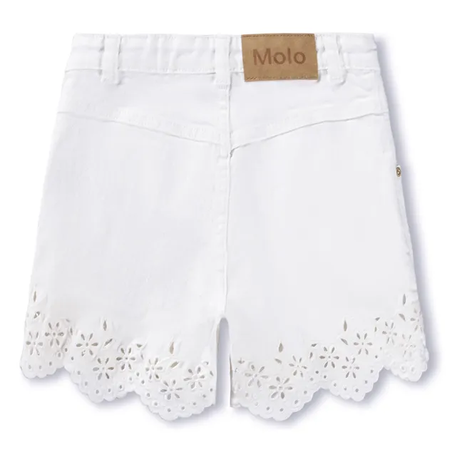 Short Denim Adalyn  | Blanc