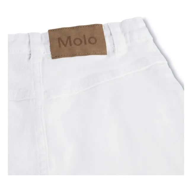 Short Denim Adalyn  | Blanc