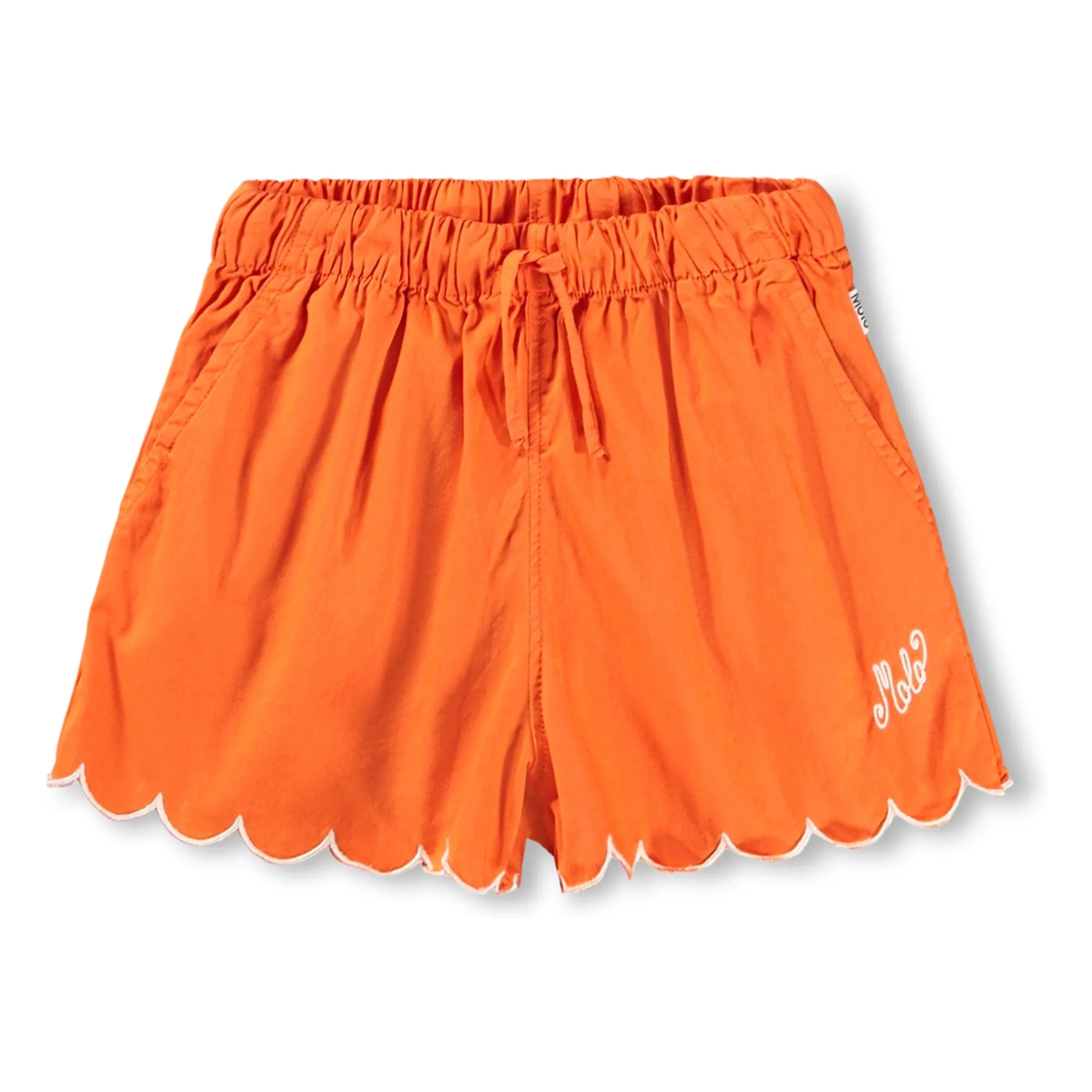 Molo Orange Addie Organic Cotton Shorts