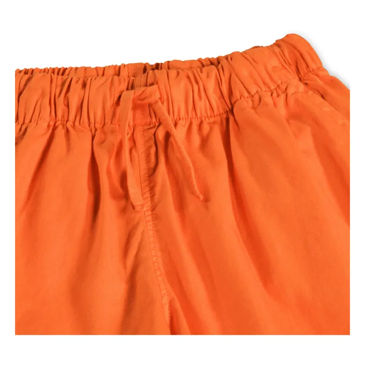 Pantalones cortos Addie de algodón orgánico | Naranja- Imagen del producto n°2