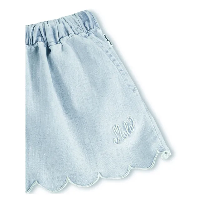 Shorts Denim Addie Bio-Baumwolle | Hellblau