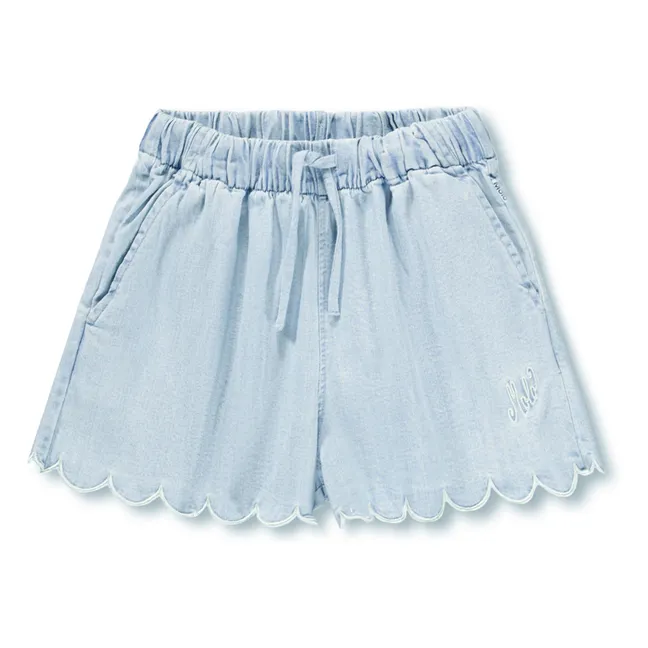 Shorts vaqueros Addie Algodón orgánico | Azul Claro