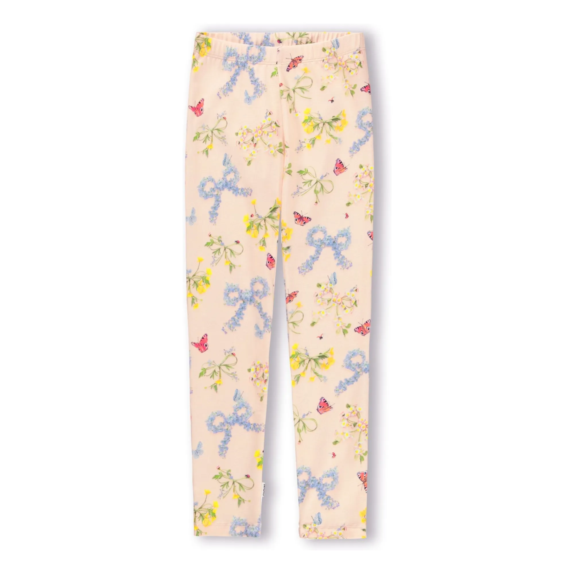 Molo Pale Pink Niki Legging Organic Cotton Flowers